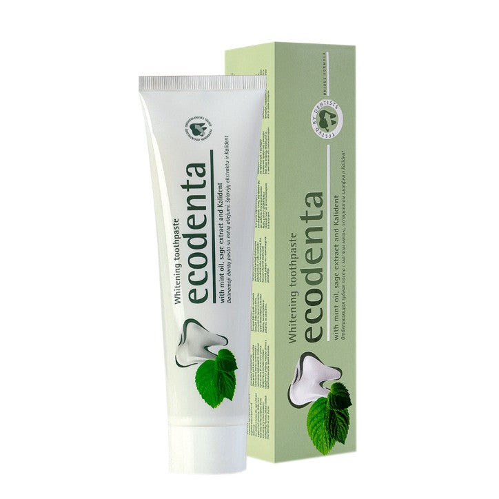 Ecodenta Whitening Toothpaste With Mint Oil, Sage Extract And Kalident 100Ml