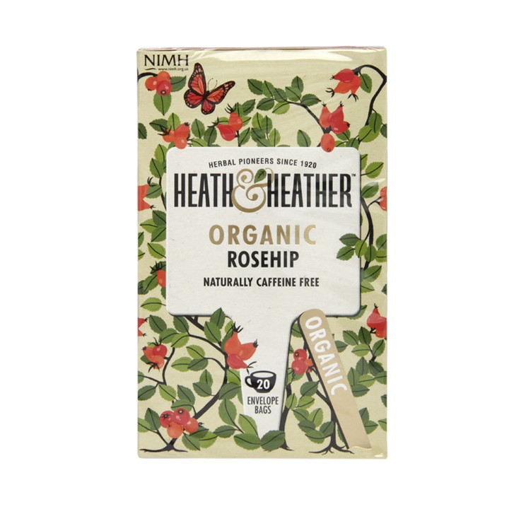 Heath & Heather Organic Rosehip 20 Tea Bags