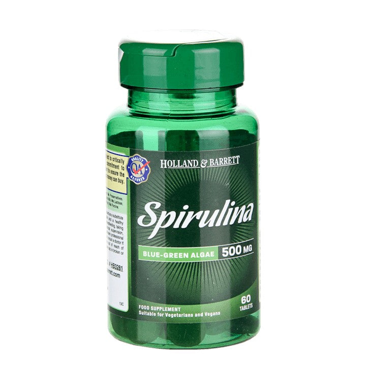 Holland & Barrett Spirulina 60 Tablets 500Mg