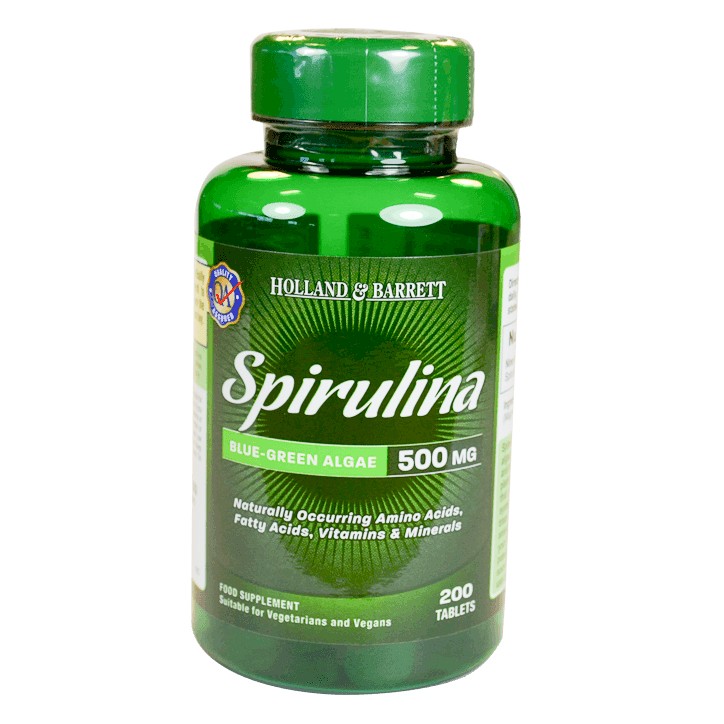 Holland & Barrett Spirulina 200 Tablets 500Mg