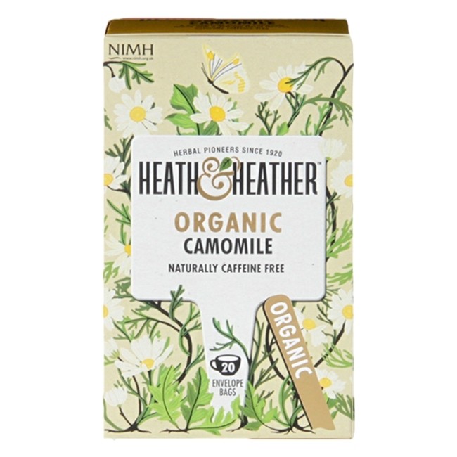 Heath & Heather Organic Camomile 20 Tea Bags