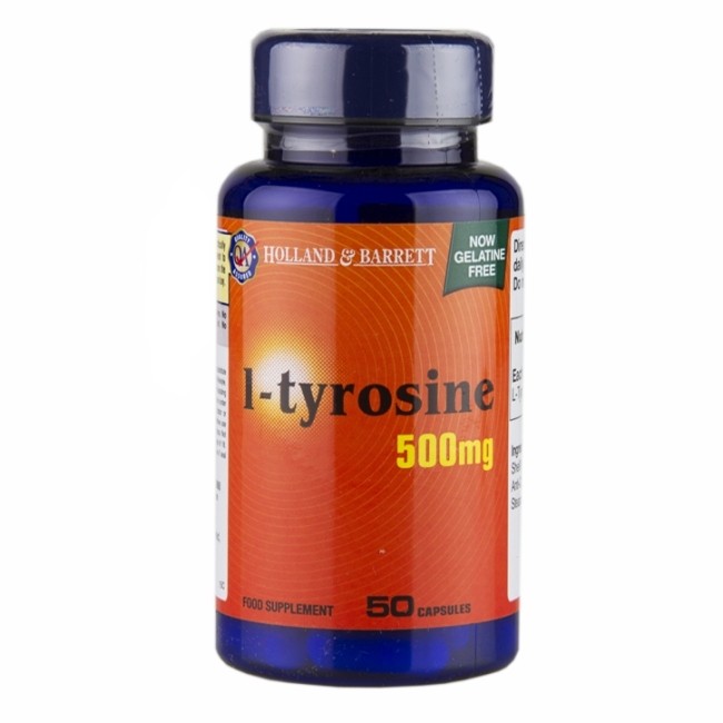 Holland & Barrett L-Tyrosine 50 Capsules 500Mg