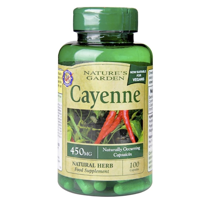 Nature'S Garden Cayenne 100 Softgel Capsules 450Mg