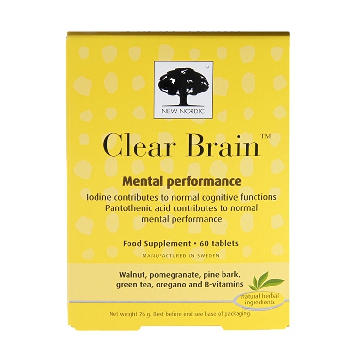 New Nordic Clear Brain 60 Tablets