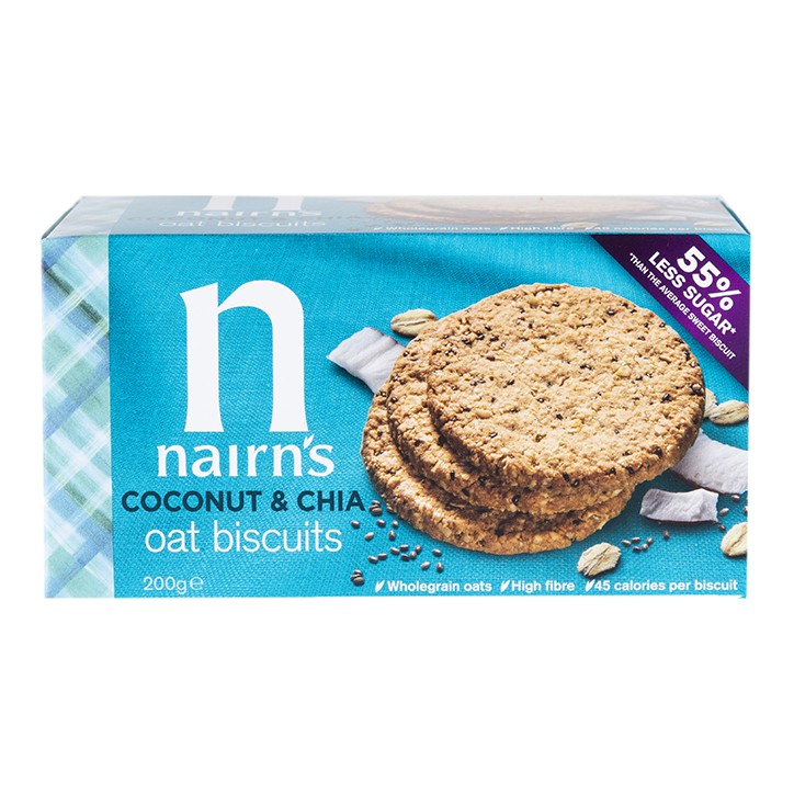 Nairn'S Oat Biscuits Coconut & Chia 200G