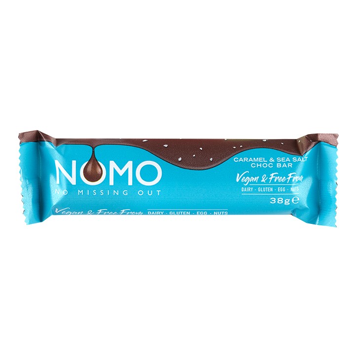 Nomo Vegan Caramel & Sea Salt Choc Bar 38G