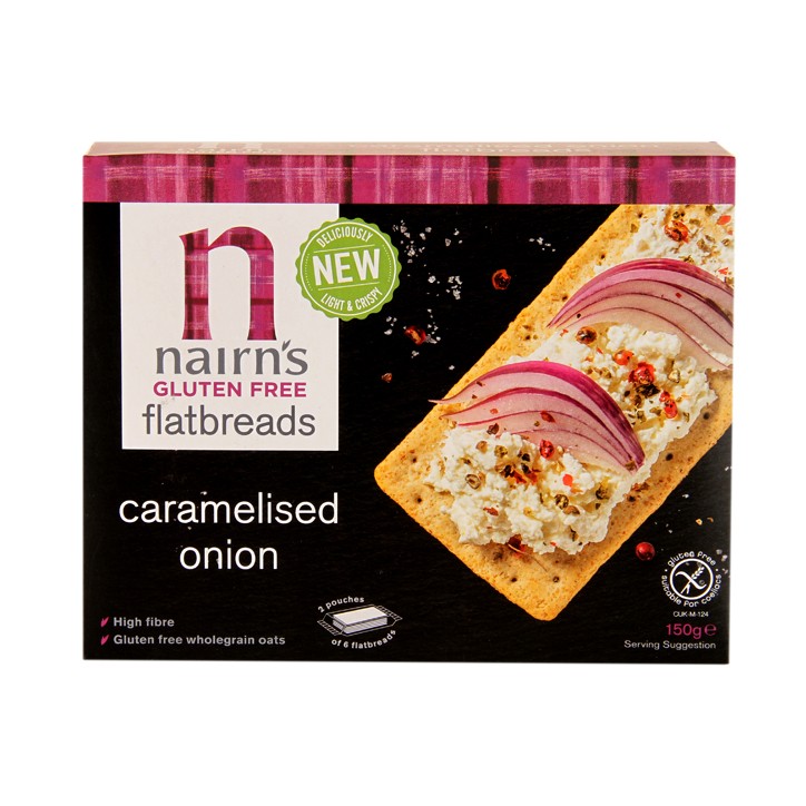 Nairn'S Gluten Free Flatbread Caramalised Onion 150G