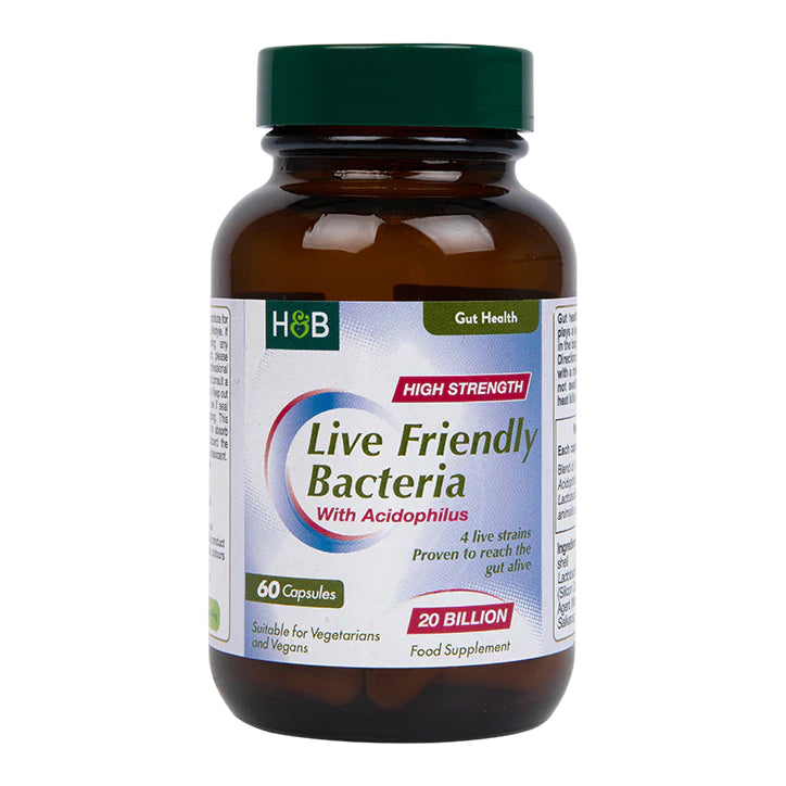 Holland & Barrett Live Friendly Bacteria 20 Billion 60 Capsules