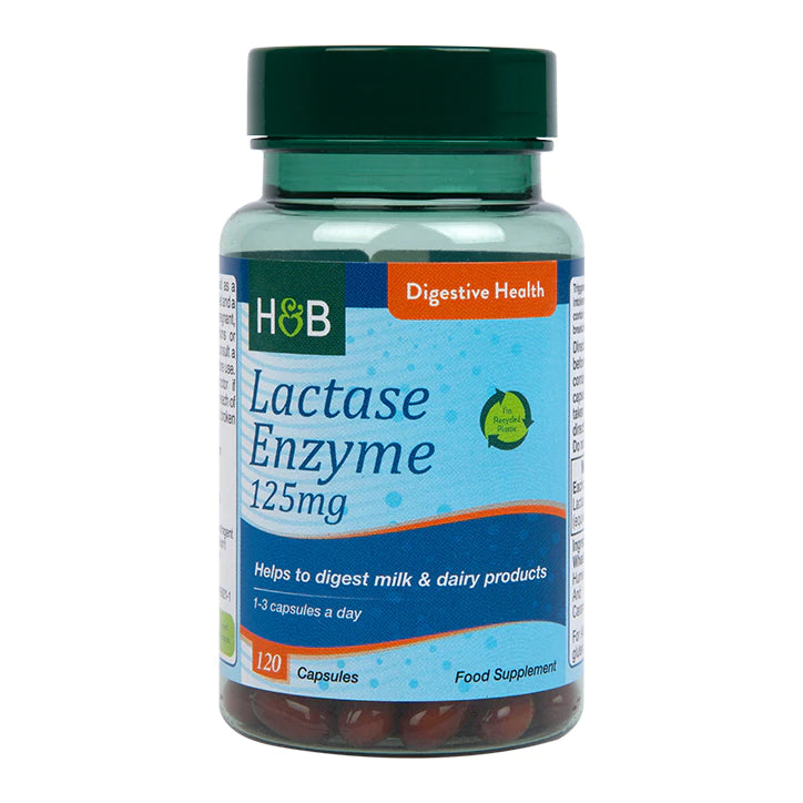 Holland & Barrett Super Lactase Enzyme 125Mg 120 Capsules