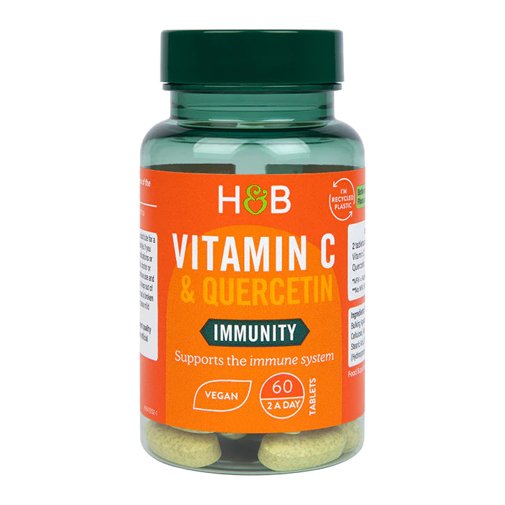 Holland & Barrett Quercetin Plus Vitamin C 60 Tablets