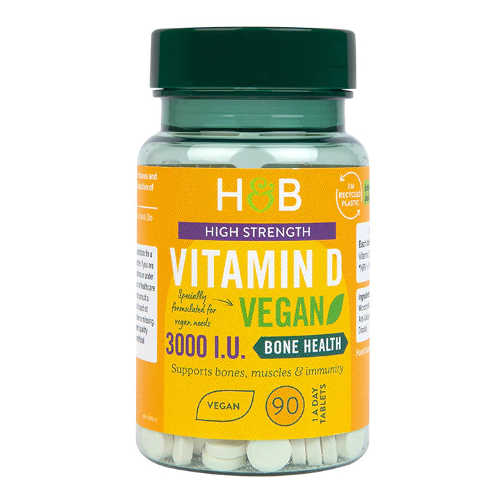 Holland & Barrett Vegan Vitamin D 3000 I.U. 75Ug 90 Tablets