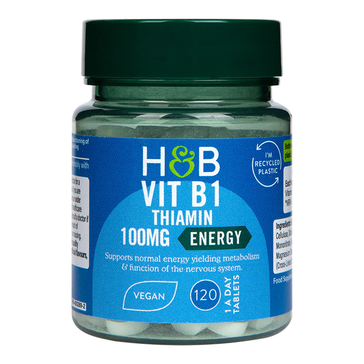 Vitamin B1 + Thiamine 100mg - 120 Tablets