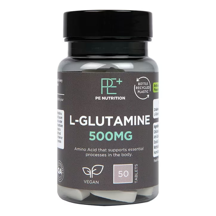 PE Nutrition L-Glutamine 500mg - 50 Tablets