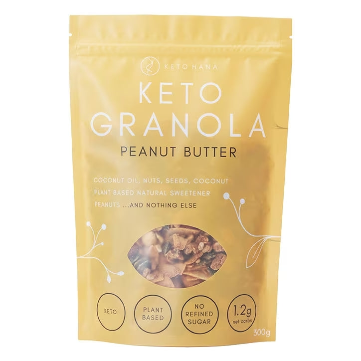 Keto Hana Keto Granola de Mantequilla De Cacahuete - 300g