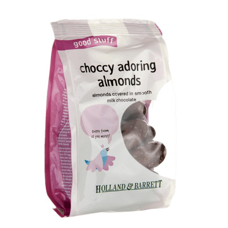 Holland & Barrett Milk Chocolate Almonds 125G