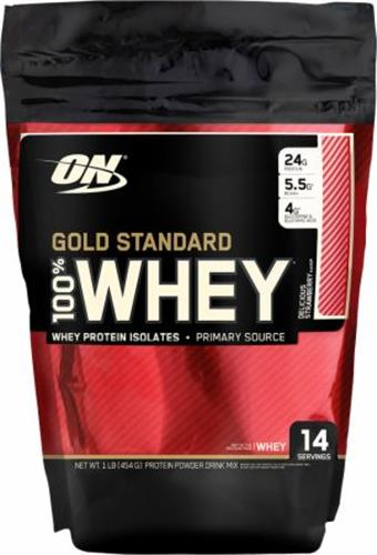 100% WHEY GOLD STD - STRAWBERRY 450GR